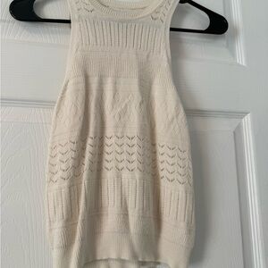 Abercrombie & Fitch Ivory Knit Tank